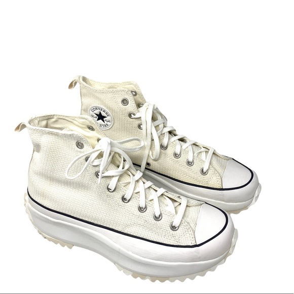 Converse 171089C Run Street Hiker Hight Top Egret Platform Men’s Sneakers Canvas - Picture 4 of 9